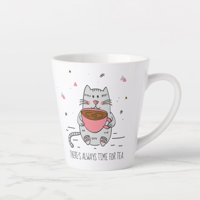 Es ist immer Zeit für Tee, Katze Milchtasse (Rechts)