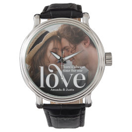 Es ist immer Zeit für unser LIEBE-Foto Armbanduhr