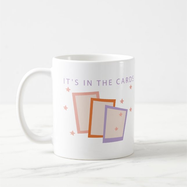 Es ist in den Karten Illustrierter Tarot Kaffee Kaffeetasse (Links)