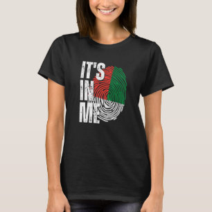 Es ist in Me Madagaskar Flag Fingerprint Malagasy T-Shirt