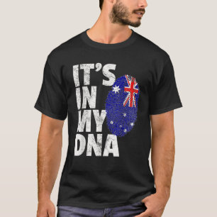 ES IST IN MEIN DNA Australien Australische Flagge T-Shirt