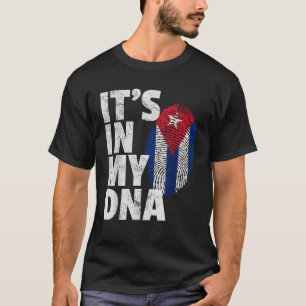ES IST IN MEIN DNA Kuba Flaggenstaat Land Matching T-Shirt