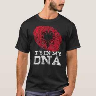 Es ist in meinem DNA Albanien Land Flaggen Gene Vi T-Shirt