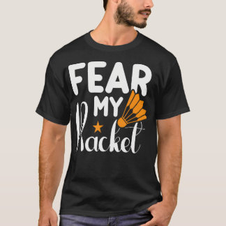 Es Ist In Meinem Dna Badminton Federball Schläger T-Shirt