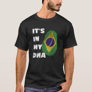 ES IST IN MEINEM DNA BRASILIEN PRIDE FINGERPRINT F T-Shirt