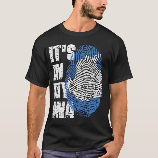ES IST IN MEINEM DNA-Geschenk der Antarktis-Flagge T-Shirt (Vorderseite)