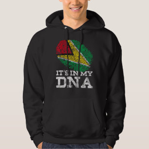 Es ist in meinem Dna Guyana Land Flaggen Gene Vint Hoodie