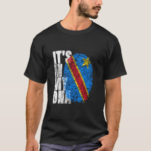 Es ist in meinem DNA-Kongo afrikanischen Afro-T-Sh T-Shirt