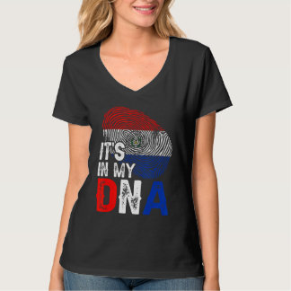 Es ist in meinem DNA Paraguay Flag Fingerprint Pat T-Shirt