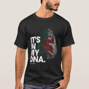 Es ist in meinem DNA Wales Flag Shirt walisische W