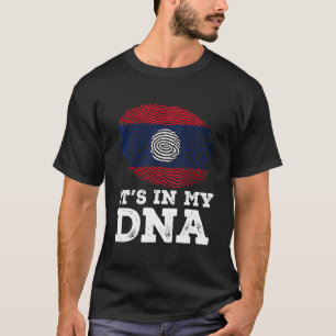 Es ist in meinem DNS Fingerprint Laos Flag Patriot T-Shirt