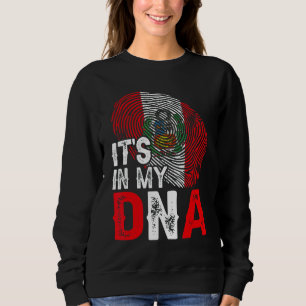 Es ist in meinem DNS Peru Flag Fingerprint Patriot Sweatshirt