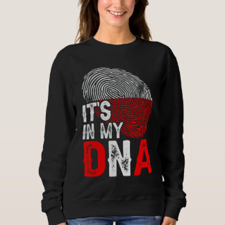Es ist in meinem DNS Polen Flag Fingerprint Patrio Sweatshirt