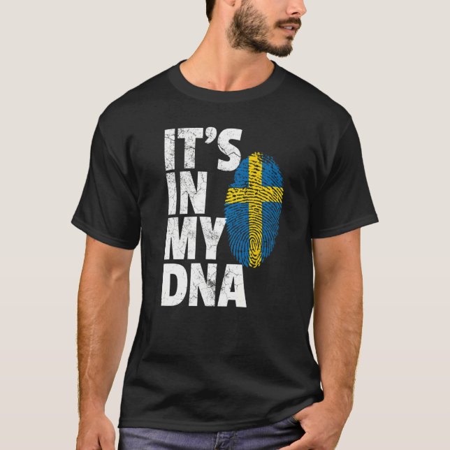 Es ist in meinem DNS Schweden schwedische Flagge M T-Shirt (Vorderseite)