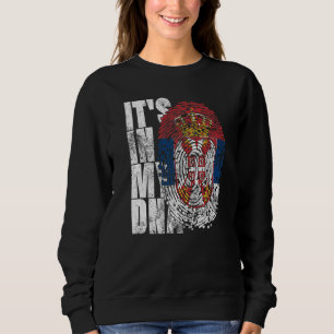 Es ist in meinem DNS Serbien Grafik für Männer Ser Sweatshirt
