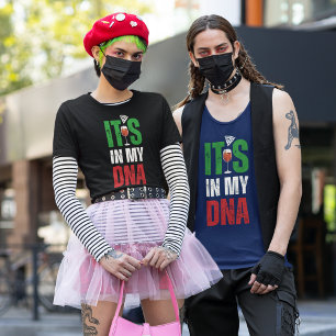 Es ist in meinem italienischen Dna Stolz mit Pizza T-Shirt