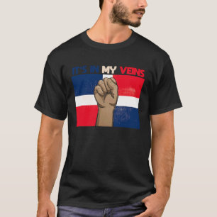 es ist in meinen Adern Patriotismus Dominikanische T-Shirt