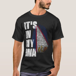 ES IST IN MEINER DNA-amerikanischen Samoa-Flagge T-Shirt