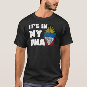 Es ist in meiner DNA Antigua und Barbuda Flag Fing T-Shirt