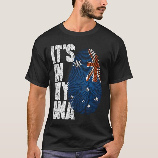 Es ist in meiner DNA, australische Flagge mit der  T-Shirt (Vorderseite)