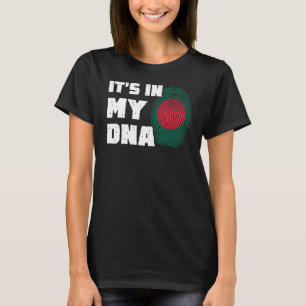 Es ist in meiner DNA Bangladesch Flag Fingerprint T-Shirt