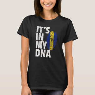 Es ist in meiner DNA-Barbados-Fahne Männer Frauen T-Shirt