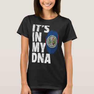 ES IST IN MEINER DNA Belize Flag Offiziellen Pride T-Shirt