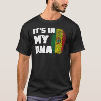 Es ist in meiner DNA Bolivien Flag Fingerprint Män T-Shirt