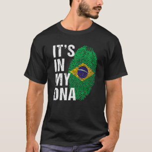 Es ist in meiner DNA brasilianische Fahne, brasili T-Shirt