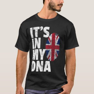ES IST IN MEINER DNA British Flag England Großbrit T-Shirt