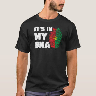 Es ist in meiner DNA Burkina Faso Flag Fingerprint T-Shirt