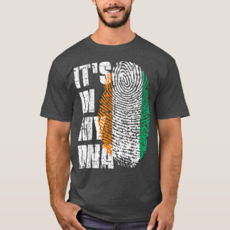 Es ist in meiner DNA-Elfenbeinküstenflagge ivorisc T-Shirt