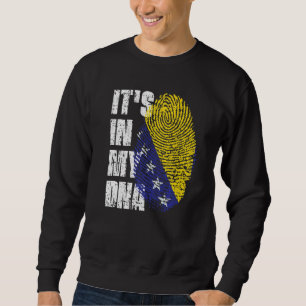 ES IST IN MEINER DNA-Flagge bosnisch-herzegovina-F Sweatshirt