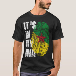 ES IST IN MEINER DNA, Französisch-Guyana-Flaggenmä T-Shirt