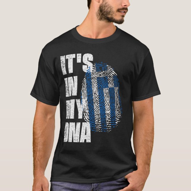 ES IST IN MEINER DNA-GRIECHENLANDSCHAFT T-Shirt (Vorderseite)