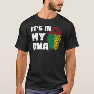 Es ist in meiner DNA-Guinea Bissau Flag Fingerprin T-Shirt