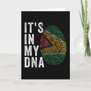Es ist in meiner DNA - Guyana-Flagge Karte