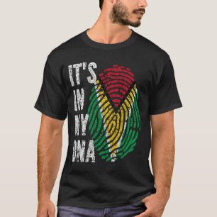 ES IST IN MEINER DNA Guyana Flagge Männer Frauen K T-Shirt