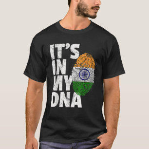 ES IST IN MEINER DNA Indien Flag indische Männer F T-Shirt