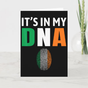 Es Ist In Meiner Dna Irland Irische Flagge Geschen Karte