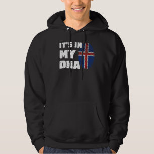Es ist in meiner DNA-Island-Flagge Fingerabdruck M Hoodie