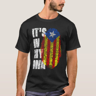 Es Ist In Meiner Dna Katalonien Flagge Katalanisch T-Shirt