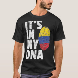 Es ist in meiner DNA kolumbianischen Flagge Souven T-Shirt
