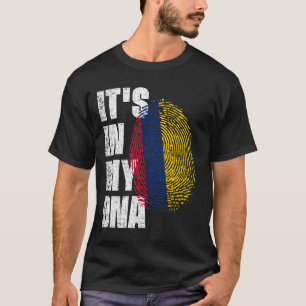 ES IST IN MEINER DNA, Kolumbien Flag T-Shirt
