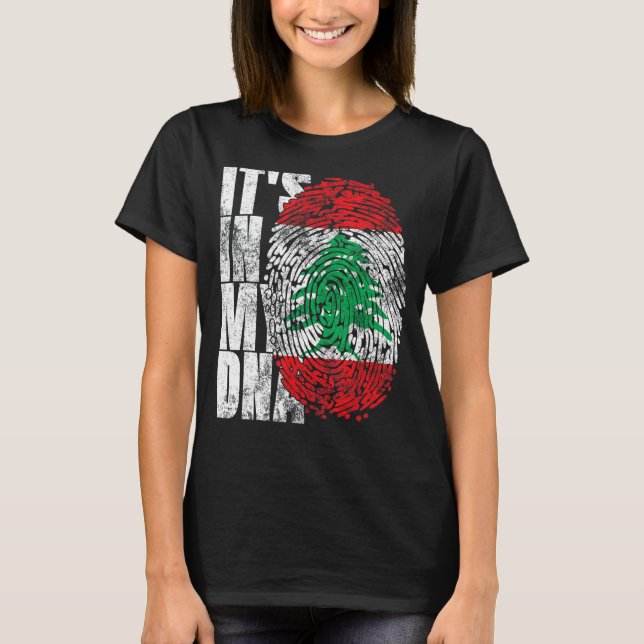 Es ist in meiner DNA-Libanon Grafik für Männer Leb T-Shirt (Vorderseite)