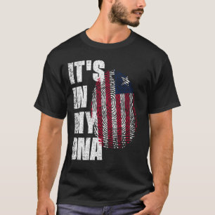 ES IST IN MEINER DNA-Liberia-Fahne T-Shirt
