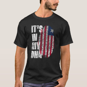Es ist in meiner DNA Liberia-Flagge Liberias T-Shirt