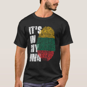ES IST IN MEINER DNA-Litauen-Flagge Litauisch T-Shirt