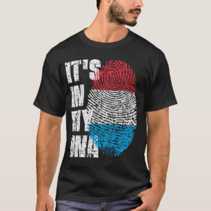 ES IST IN MEINER DNA Luxemburger Flagge Junge Mädc T-Shirt