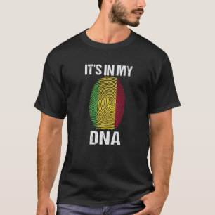 Es ist in meiner DNA Mali Flag malische Geschenke  T-Shirt